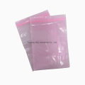 Ziplock PE Pink Antistatic Bagan for Packaging Electronic Parts